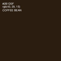 #2B1D0F - Coffee Bean Color Image